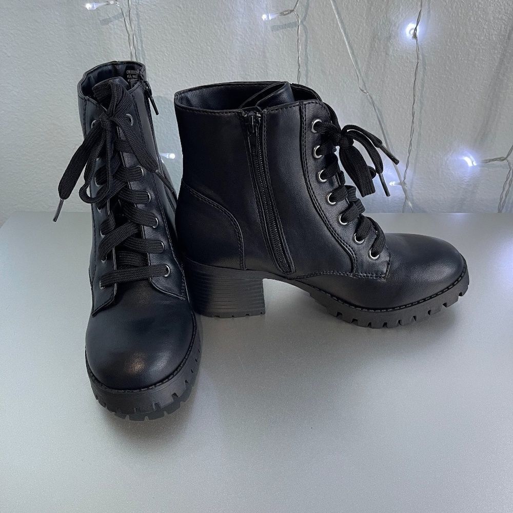 Black Heeled Ankle Boots 